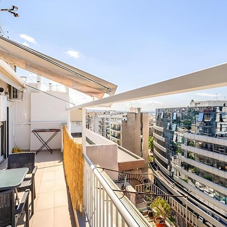 Elegant, Modern & Spacious Apartment In Thessaloniki With Balcony Exteriör bild